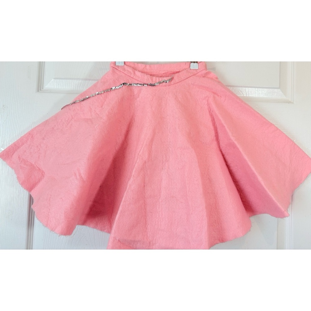 Vintage Girls Pink Felt Poodle Skirt Small - Picture 4 of 5